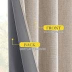 NICETOWN Farmhouse Style Keep Warm Large Window Draperies 108 inches Length - Image 6