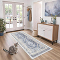 2x6 Runner Rug Non Slip, Washable Hallway Runner Rug, Nursery Room, Soft Runner by Zesthome