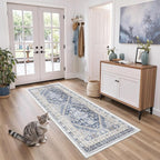 2x6 Runner Rug Non Slip, Washable Hallway Runner Rug, Nursery Room, Soft Runner by Zesthome