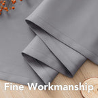H.VERSAILTEX Kitchen Curtains Blackout Grey Curtains - Image 6