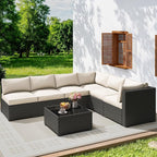 olimix 7 Piece Outdoor Patio Furniture Set, Outdoor Sectional Furniture - Image 2