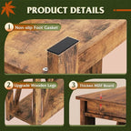 WLIVE End Tables Living Room Set of 2 - Image 5
