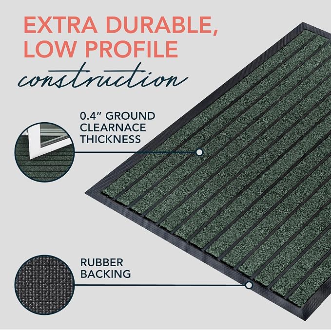 ubdyo Extra Durable Door Mat Outside Entrance | Dirt Trapping, Non-Slip Backing - Image 4
