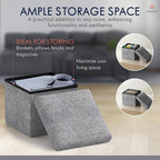 Ornavo Home Small Storage Ottoman, - Image 3