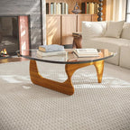 Modern Glass Coffee Table, 35.8" Small Center Table, Mid Century Tea Tables - Image 3