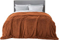 Bedsure GentleSoft Fluffy Burnt Orange King Size Blanket by Unknown