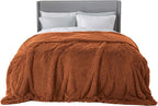 Bedsure GentleSoft Fluffy Burnt Orange King Size Blanket by Unknown