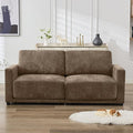 77.4" Chenille Modular Loveseat Oversized Upholstered 2 Seater Sectional Sofa by CACFTII