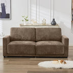 77.4" Chenille Modular Loveseat Oversized Upholstered 2 Seater Sectional Sofa by CACFTII