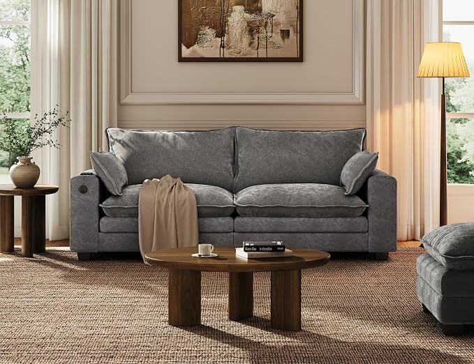 MapleGrace 80" Cloud Loveseat Sofa - Image 7