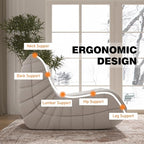 Bean Bag Chair for Adults, Oversized Fireside Chair Comfy Lazy Floor Sofa - Image 6