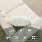 2 Piece Beige Velvet Chesterfield Sofa Set - Image 3