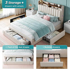 EnHomee Upholstered Full Bed Frame - Image 3