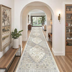 2'6 x 14' Runner Rug Non Slip, Washable Kitchen Rugs, Living Room, Extra Long - Image 9