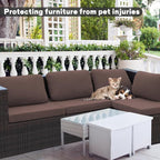 8Pcs Outdoor Cushion Covers, Elastic Patio Cushion Covers | Washable, - Image 3