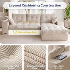 MAXYOYO 104" L Shaped Modular Sectional Sofa - Image 5