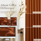 Rust Linen Curtains 96 Inches Long - Image 3
