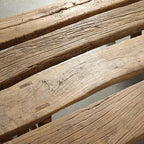 Artissance 20" H Vintage Noodle Bench 5-5.5ft Long Weathered Natural - Image 5