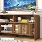 Small TV Stand for Bedroom, Low Fluted TV Console for 40 43 Inch, Mid Century - Image 7
