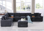 Ball & Cast 157" Oversized Modular L-Shaped Sectional Sofa, Large Chenille - Image 2