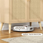 15.7"D Rattan Buffet Sideboard Cabinet - Image 5