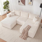 Weture 108” Modular Sectional Couches, Modern Modular U-Shape Sofa by Weture