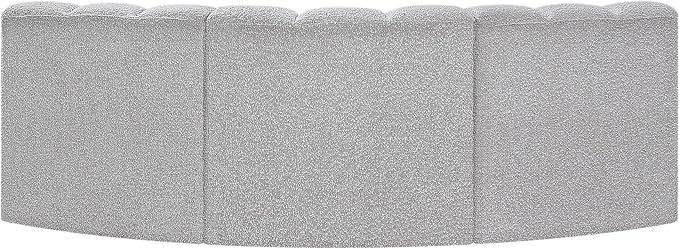 Meridian Furniture 102Grey-S3B Arc Collection Modern | Contemporary Modular Sofa - Image 4
