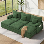 Vesgantti 108" Sectional Sleeper Sofa, 6-Seater Oversized Modular Cloud Couch by Vesgantti