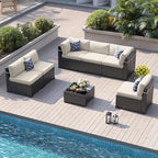 Patio Furniture Sets, 7-Piece Outdoor Patio Furniture - Image 2