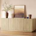 70" Fluted TV Stand for TVs Up to 50/55/65/75", Mid-Century Modern by BEDEEP