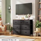WLIVE 7 Drawer Dresser TV Stand, Entertainment Center, Media Console Table - Image 4