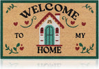 Coir Welcome Mat, Welcome to My Home, 17x29 in | 100% Natural Coir, by AmaruDoorMats