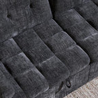Convertible Sleeper Sofa Bed, 86 Inch Chenille Pull Out Couch - Image 7