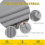 NICETOWN Blackout Silver Grey Curtains 48 inch Length - Image 4