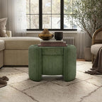 Furniture of America Lennox Modern Chenille 25-inch Round Storage Ottoman - Image 8