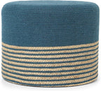 · REDEARTH · Cylindrical Pouf Foot Stool Ottoman - Image 3