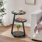 BEWISHOME Round End Table Side Table - Image 2