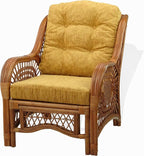 Malibu Lounge Living Accent Armchair Natural Rattan Wicker Handmade Design - Image 4