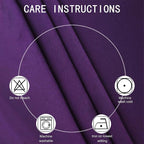 Purple Blackout Curtains 66 x 63 Inch Length/Set of 2 Curtain Panels/Thermal - Image 4