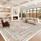 10x14 Area Rugs for Living Room, Large Washable Rug, Dining Room, Low Pile - Image 4