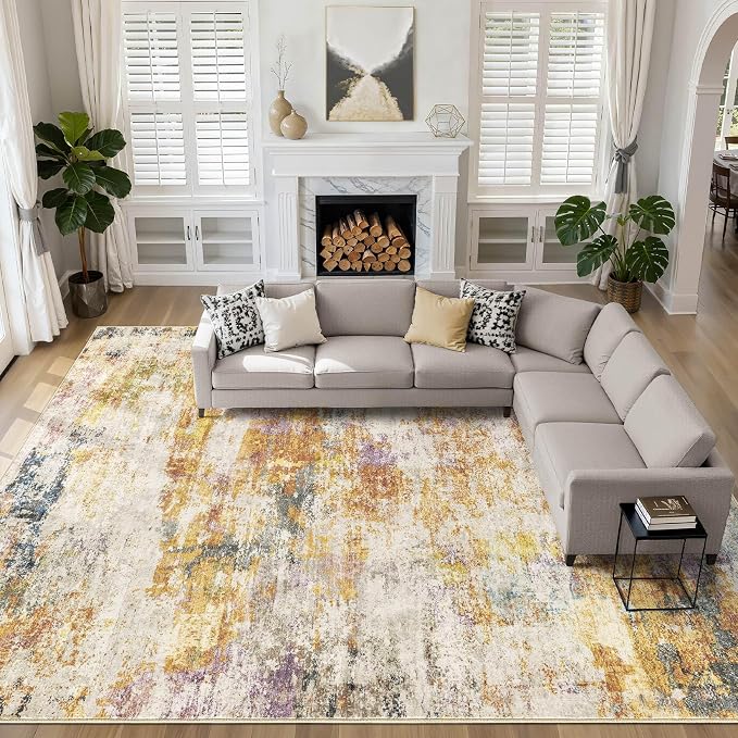 LOONGRUG 10x14 Area Rugs Washable Large Neutral Modern Living Room Rug | by LOONGRUG