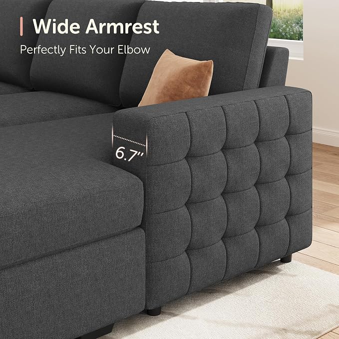 HONBAY Sectional Sleeper Sofa - Image 4
