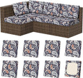 8Pcs Outdoor Cushion Covers, Stretch Patio Furniture Couch Chair Slipcovers | by VORSHAPE