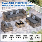 Patio Furniture Sets, 7-Piece Outdoor Patio Furniture - Image 7
