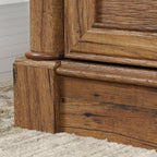 Sauder Palladia Executive Desk, 29.5"D x 65.1"W x 29.61"H, Vintage Oak finish - Image 13