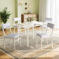 HUAHUU Dining Table Set for 4, Extendable Kitchen Table Cushion Chairs Set of 4 by HUAHUU