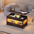 WLIVE Coffee Table, Lift Top Coffee Table - Image 2