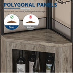 GarveeHome Corner Bar Wine Cabinet - Image 8