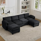 114'' U-Shaped Sectional Couch by HATPPTO
