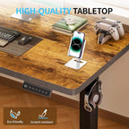 BIZUM Electric Standing Desk, Rustic Brown Sit to Stand Desk Memory Gaming - Image 8